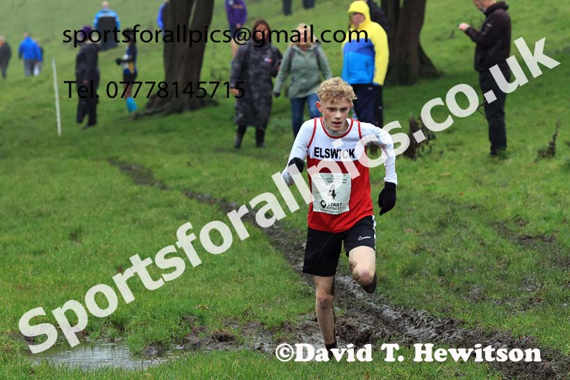 Boys under-13s 2023 NECAA Cross Country Relays, Thornley Hall Farm, Peterlee, County Durham. Photo: David T. Hewitson/Sports for All Pics